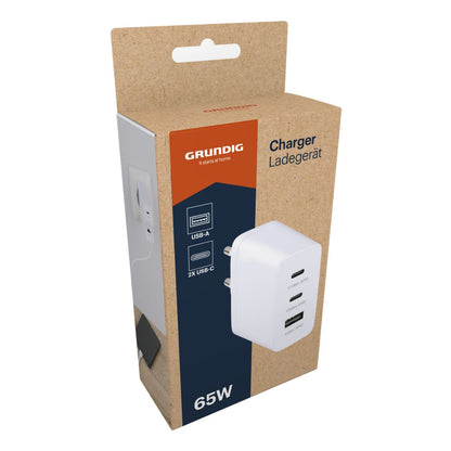 Charger 65W 3-Port Usb C-C-A