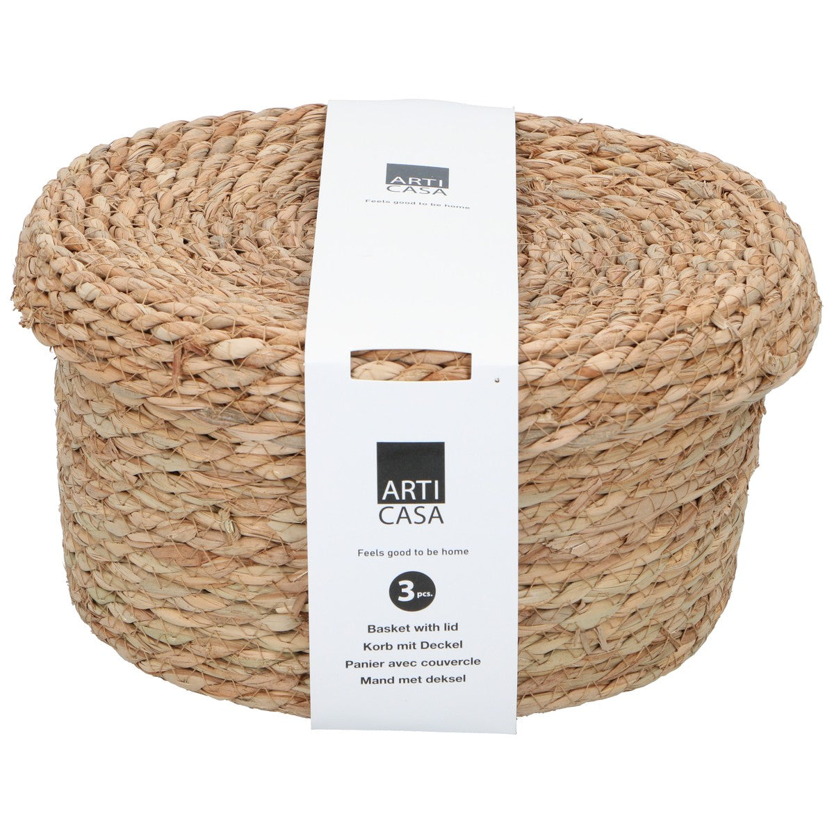 Basket With Lid 3Pc