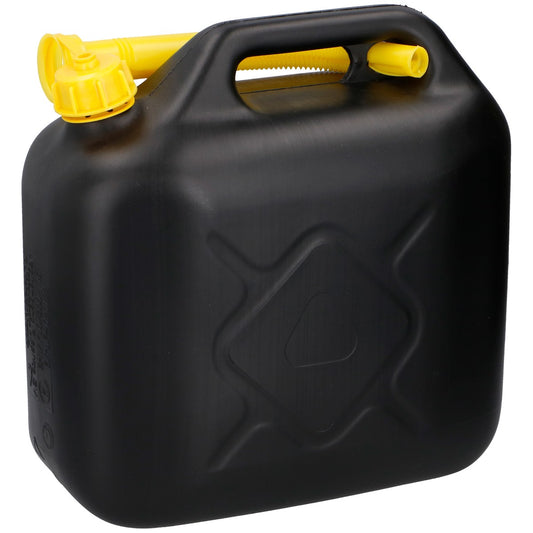 Jerrycan 10Ltr. + Spout Black