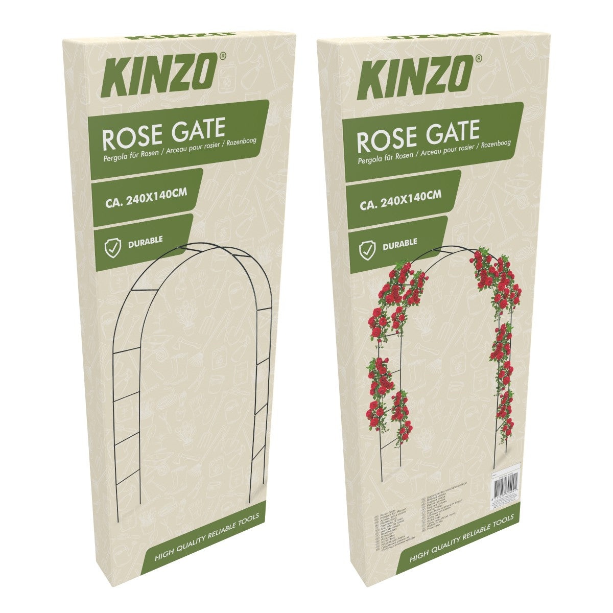 Kinzo Rozenboog 240X140Cm - Afmeting 240X140 Mm - Metaal