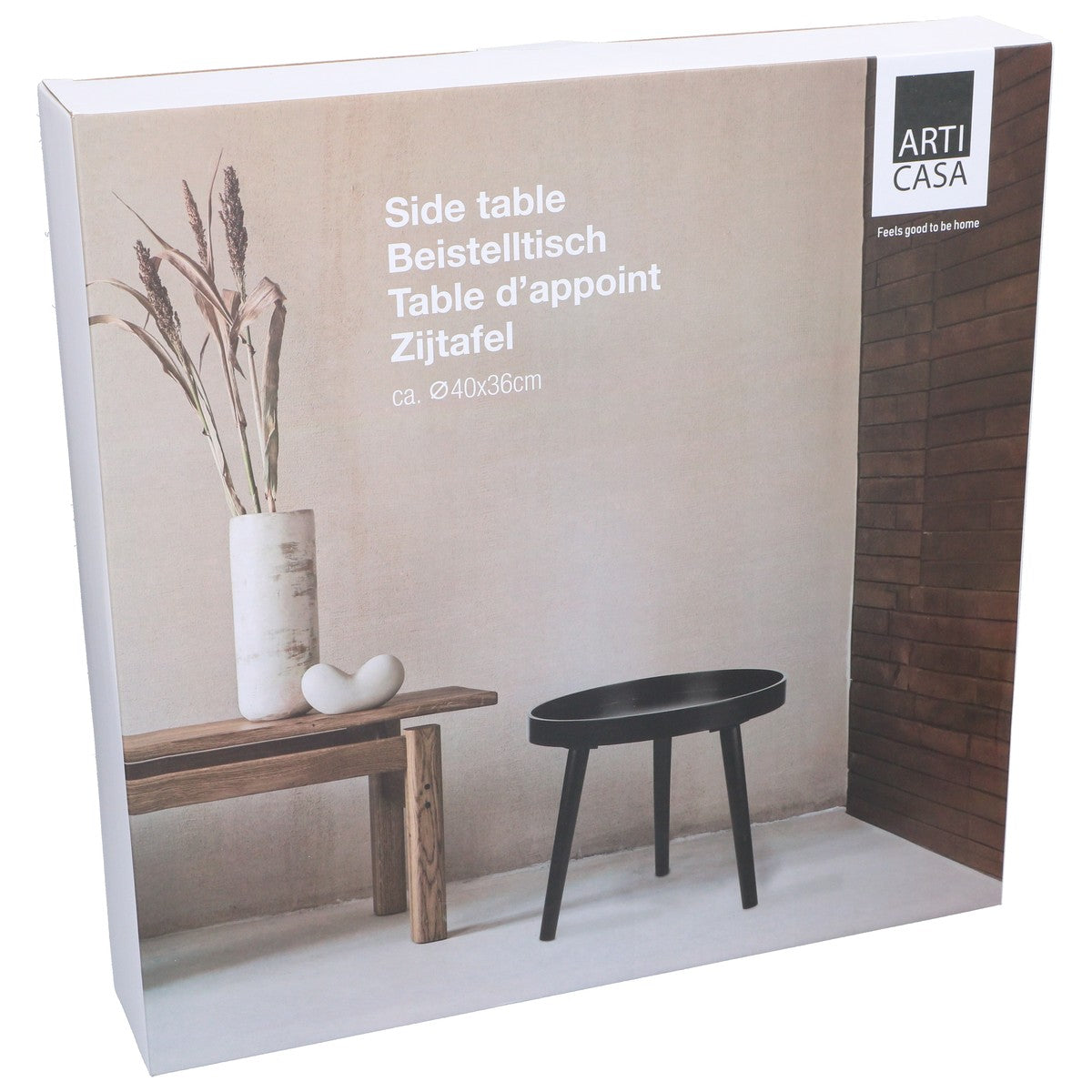 Side Table Round Black