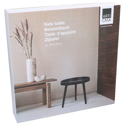 Side Table Round Black