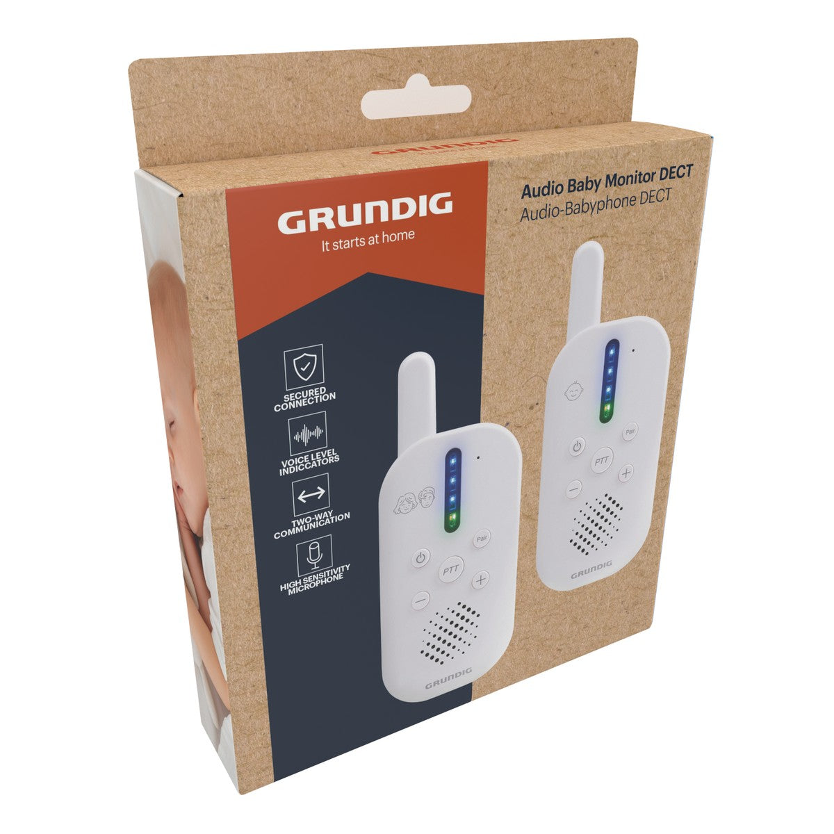 Wireless Digital Audio Baby Monitor 2.4Ghz