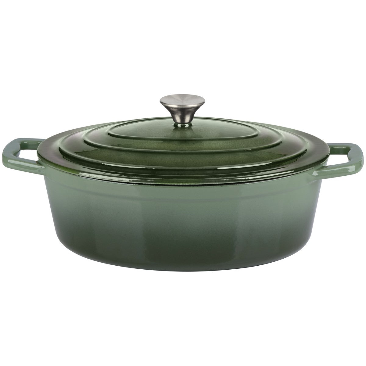 Casserole 33Cm Cast Iron Green