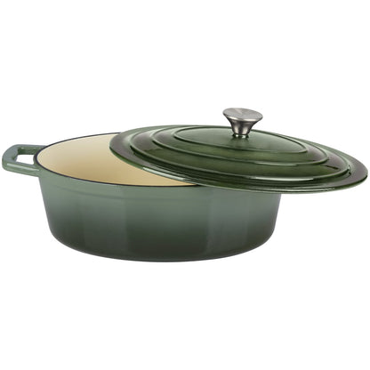 Casserole 33Cm Cast Iron Green