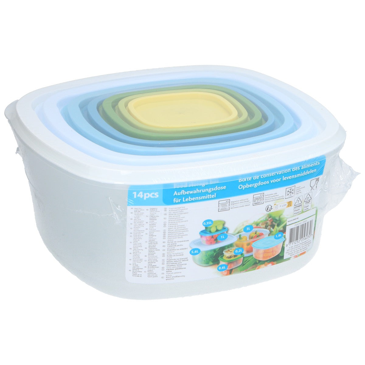 Storage Box Food 14Pc 504Gr