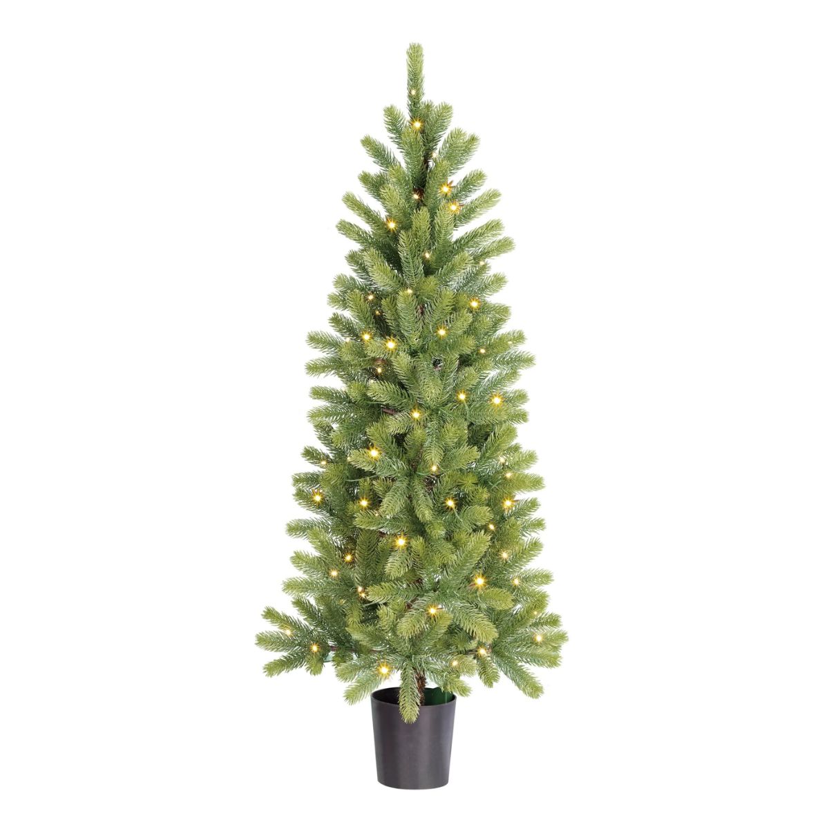 Nagoya Artificial Christmas Tree With Led Lights And Timer Function - H120 X Ø60 Cm - Green