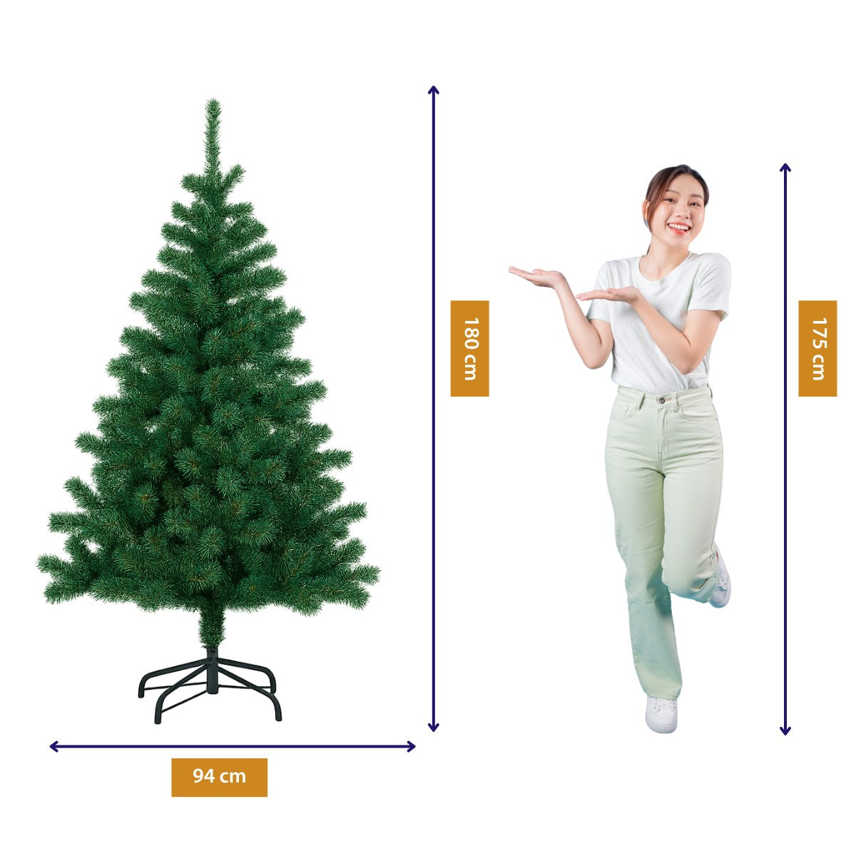Xmas Tree 180Cm 650Branches