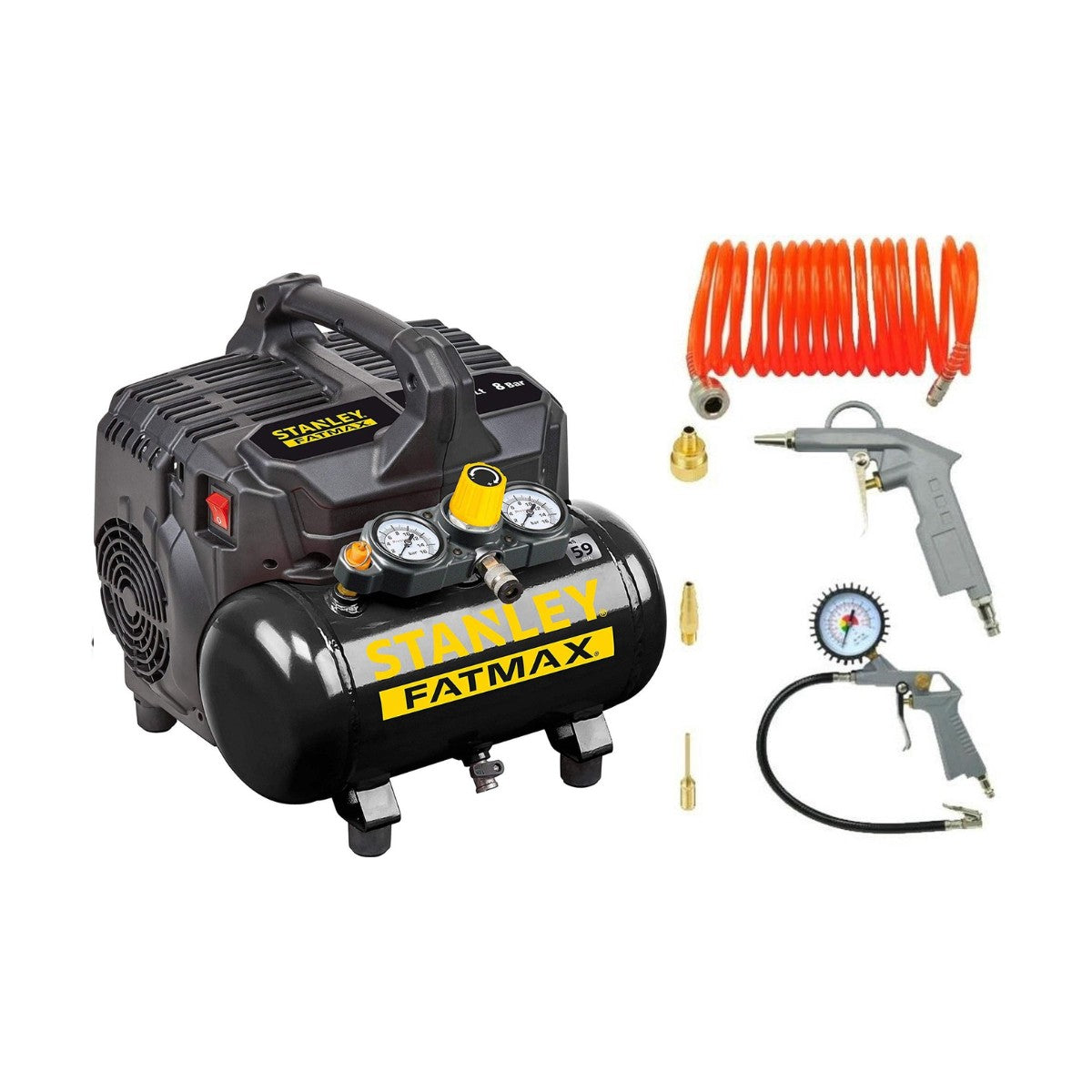 Fatmax Compressor Met Luchtgereedschap Set