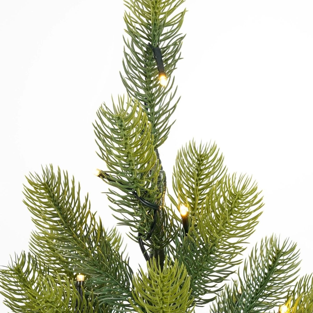 Nagoya Potted Artificial Christmas Tree With Led Lights - H90 X Ø55 Cm - Green