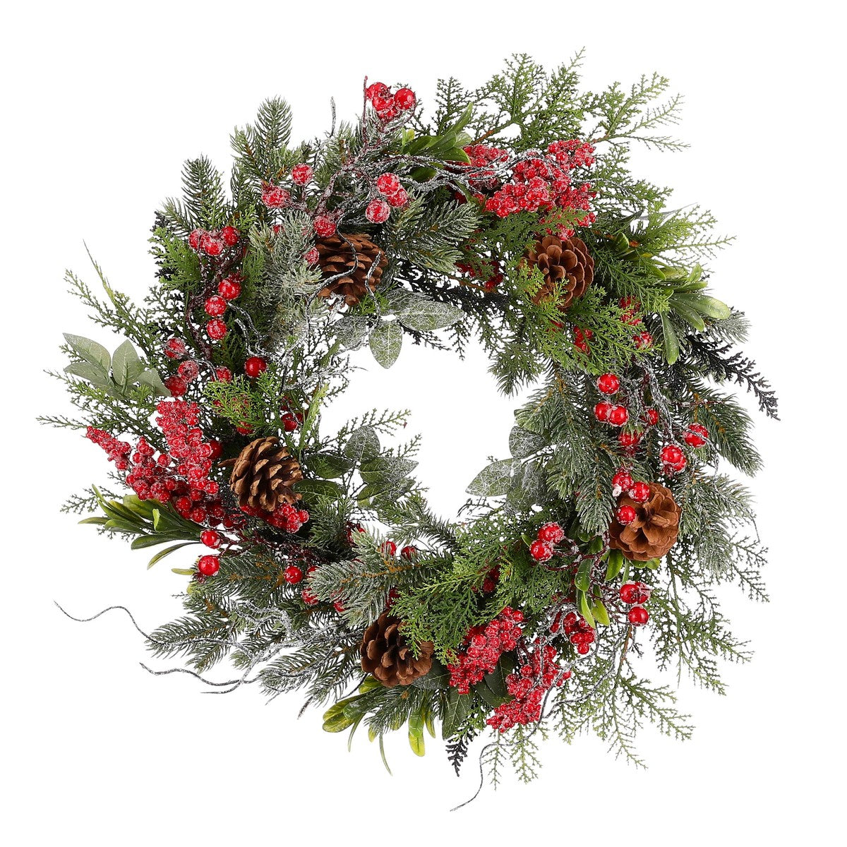 Randell Christmas Wreath - Ø50 Cm - Red
