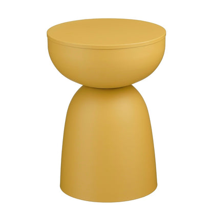 Elliot Bijzettafel - H45 X Ø32 Cm - Ijzer - Oker