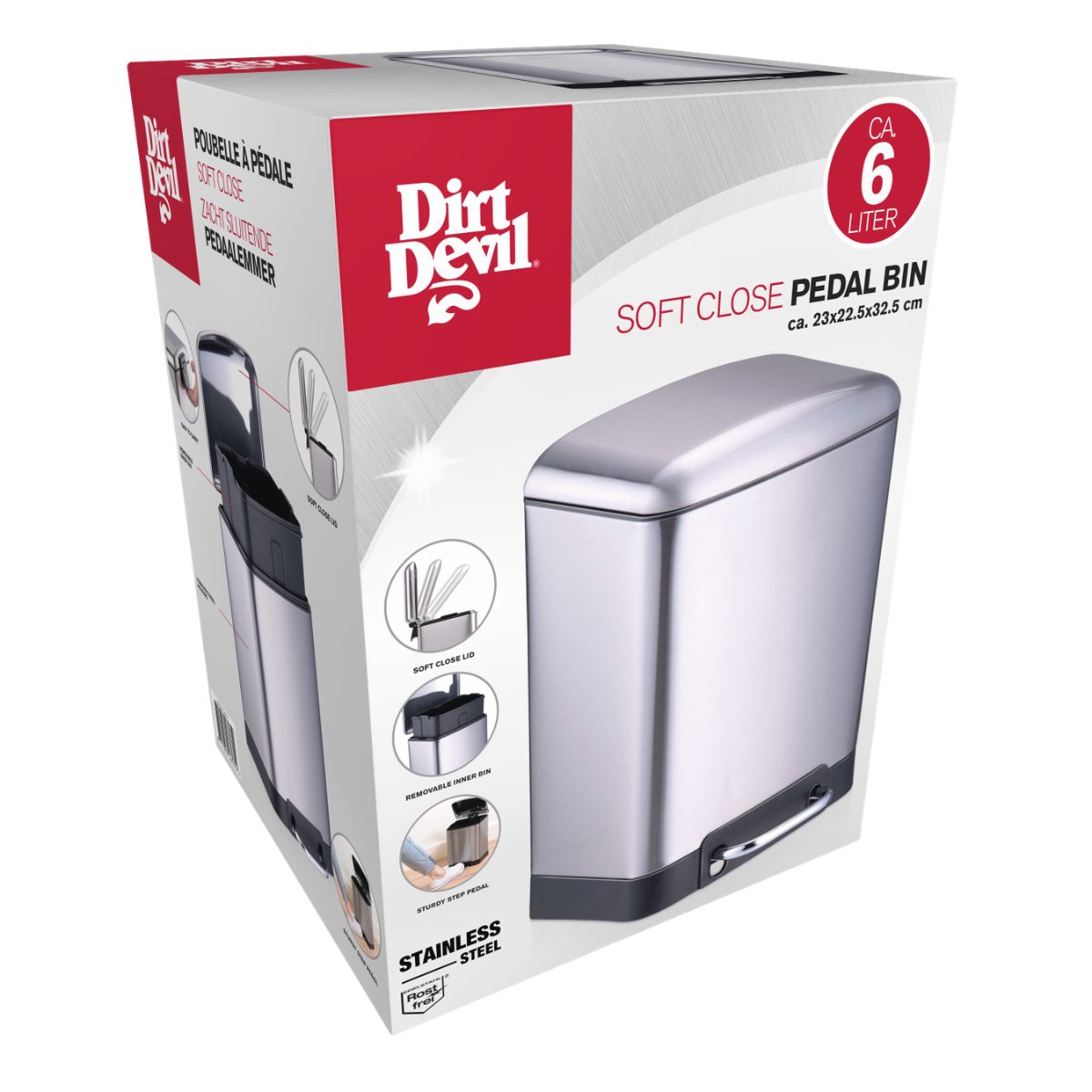Pedal Bin 6L Soft Close