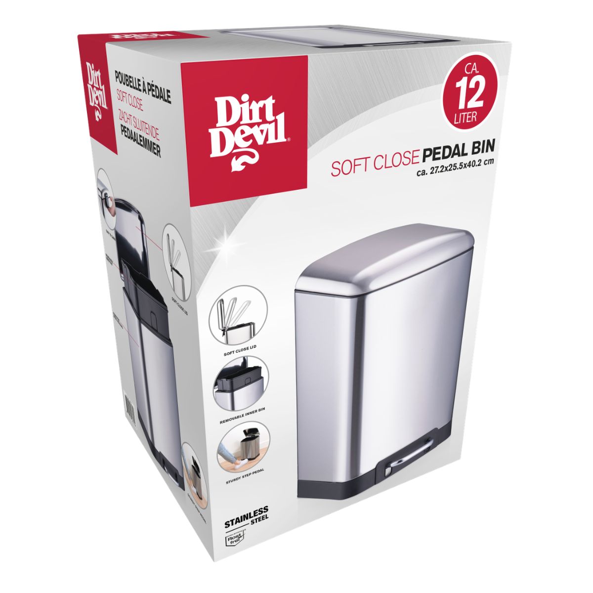 Pedal Bin 12L Soft Close