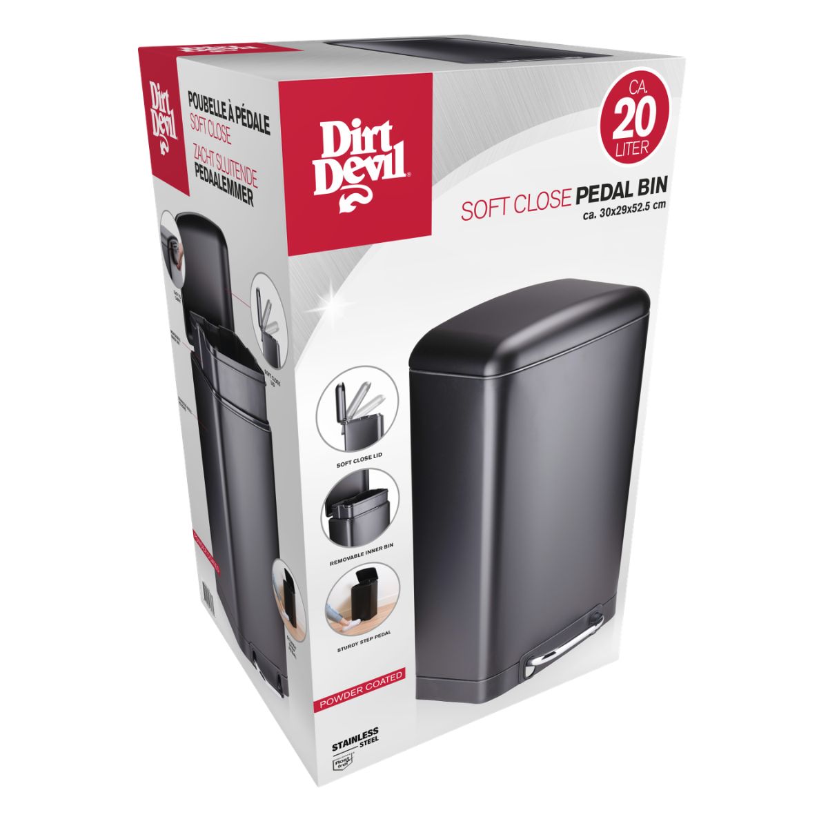Pedal Bin 20L Soft Close