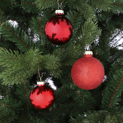 Christmas Baubles Set - 42 Pieces - Ø7 Cm - Red