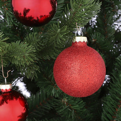 Christmas Baubles Set - 42 Pieces - Ø7 Cm - Red
