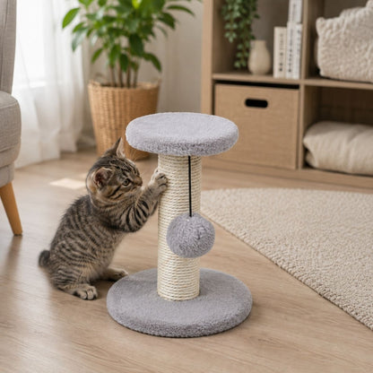 Cat Scratching Tree Grey Pes/Sis/Mdf