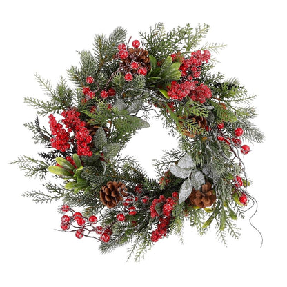 Randell Christmas Wreath - Ø40 Cm - Red