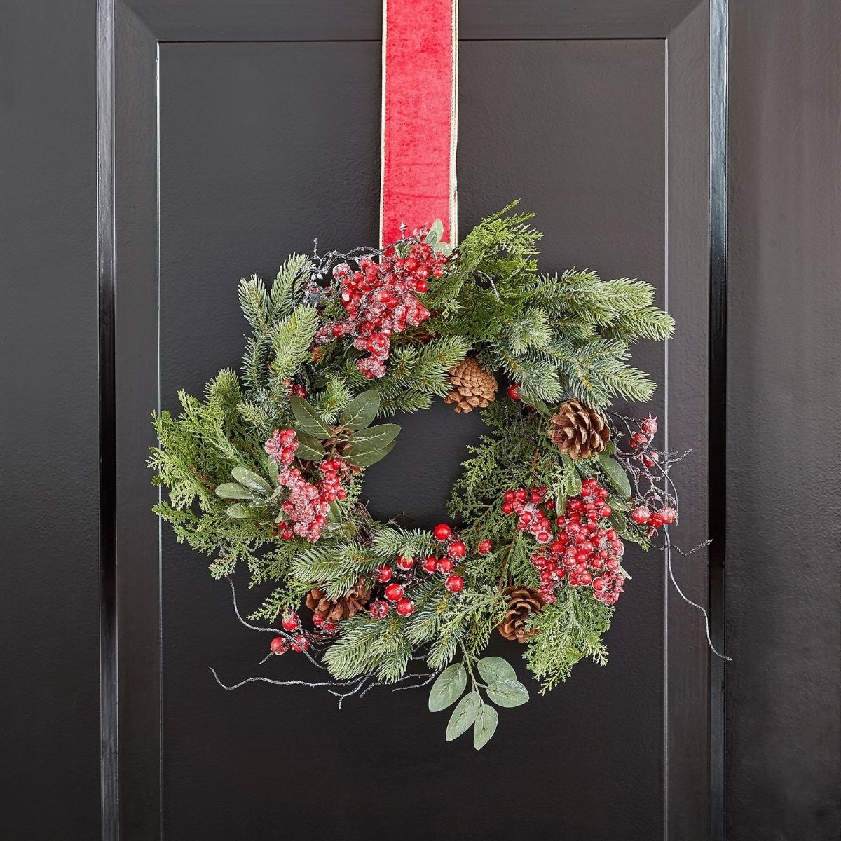 Randell Christmas Wreath - Ø40 Cm - Red