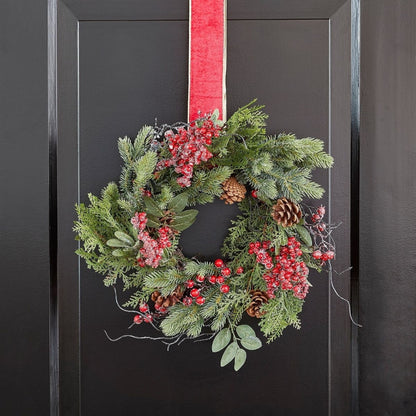 Randell Christmas Wreath - Ø50 Cm - Red