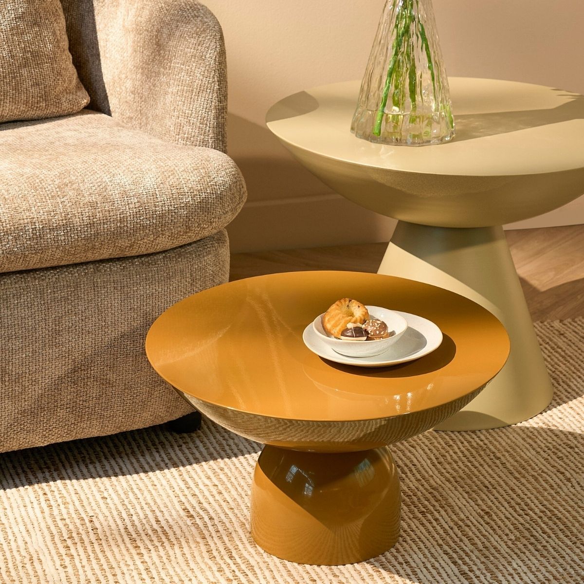 Celise Table Brown - H28Xd47Cm