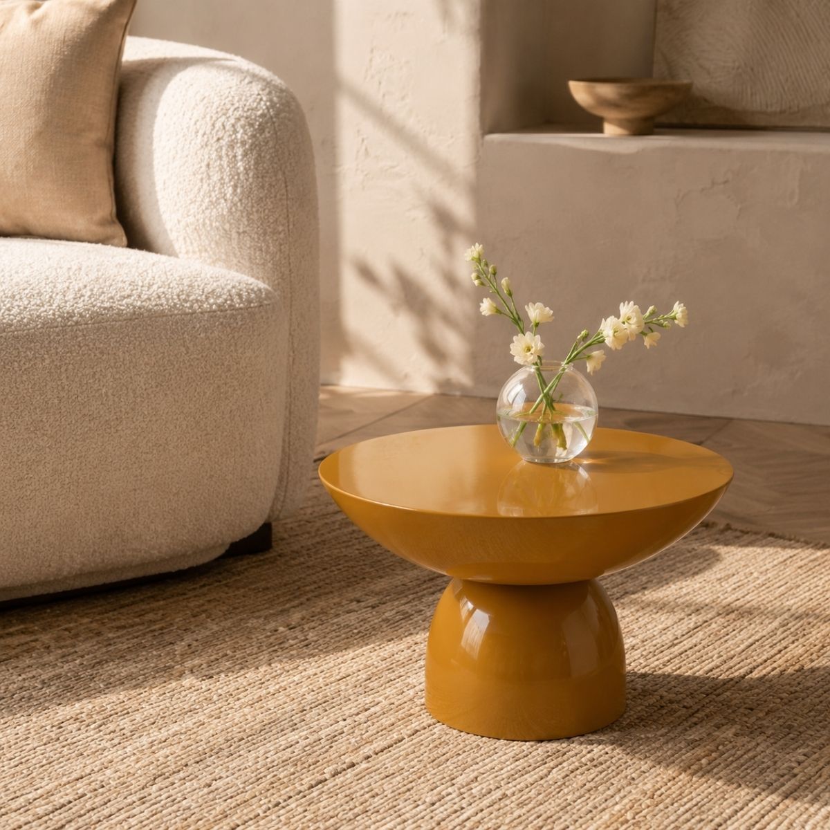 Celise Table Brown - H28Xd47Cm