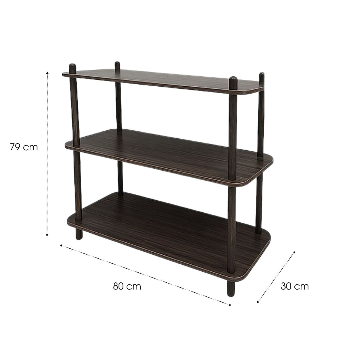 Jeff Plank D.bruin Fsc 100% - L80Xb30Xh79Cm