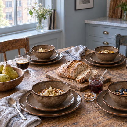 Nusa Servies Set Bruin 12 -Delig