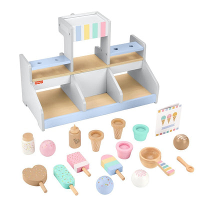 Fisher Price Houten Ijssalon Speelset 18-Delig
