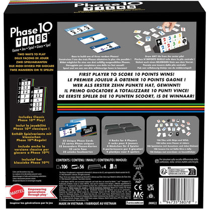 Mattel Games Phase 10 Tiles