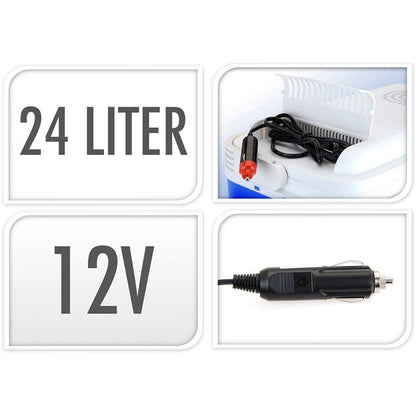 Koelbox - 12V - 24 Liter - Blauw