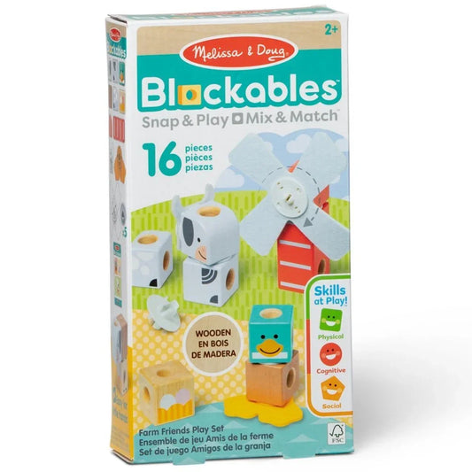 Melissa & Doug Melissa &Amp; Doug Blockables Boerderijdieren