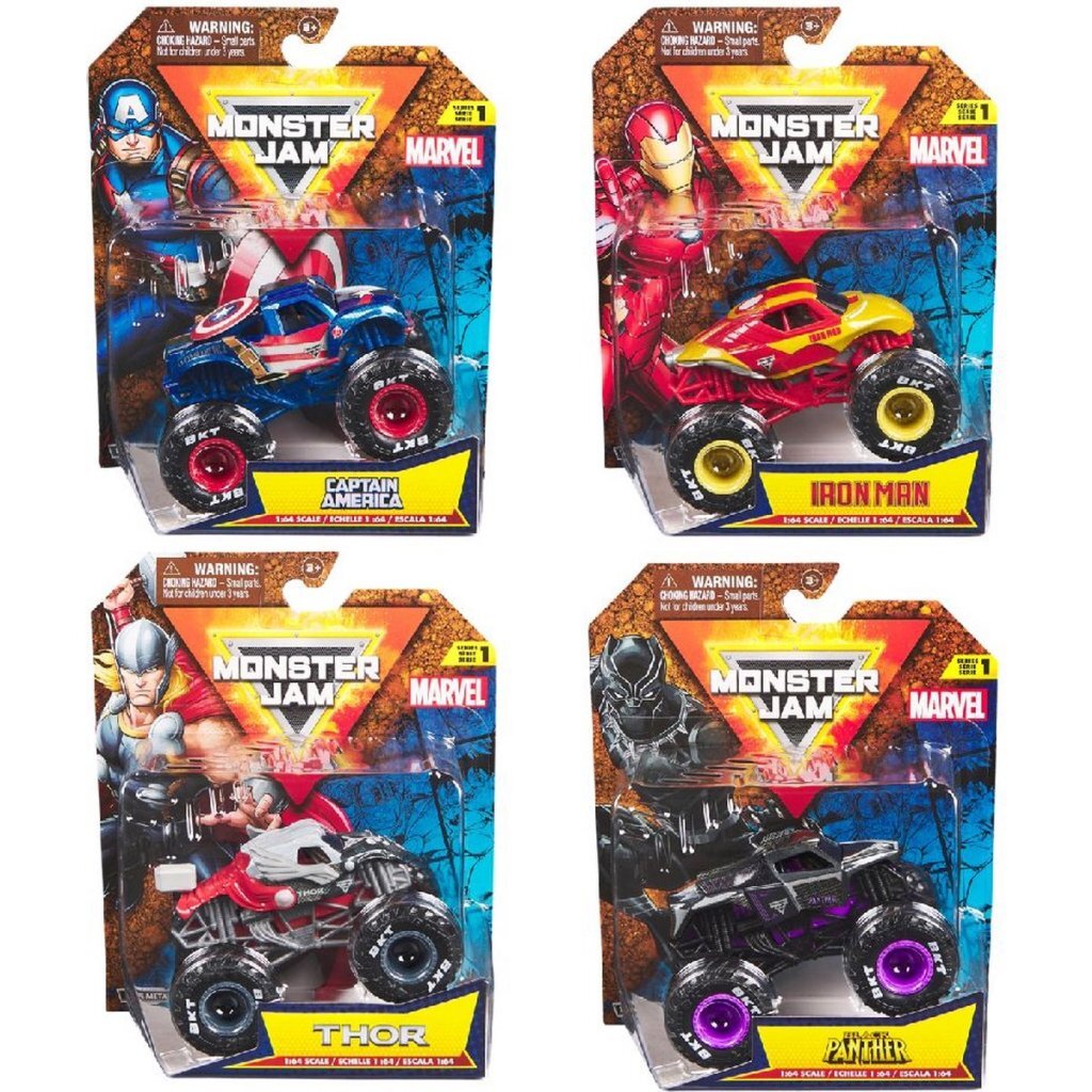 Monster Jam Marvel Truck 1:64 Assorti