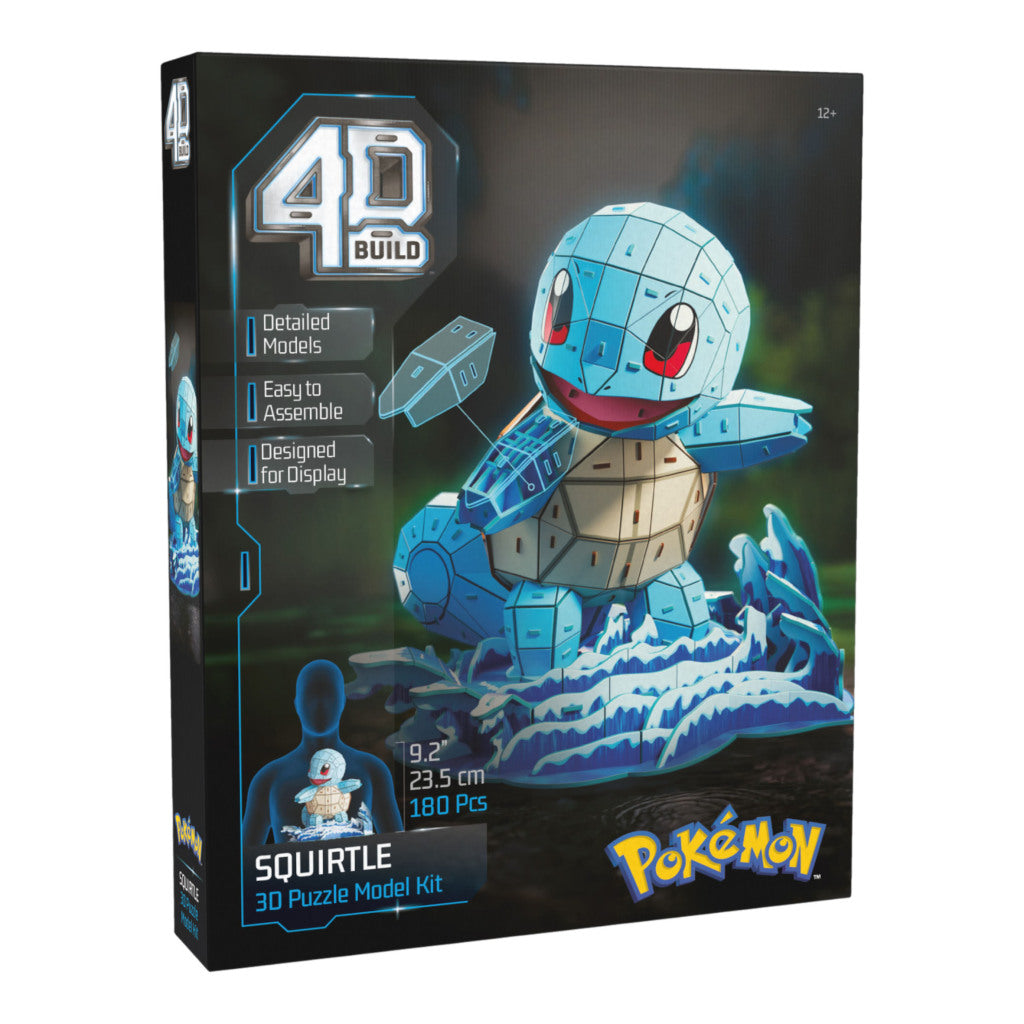 Pokemon Pok&Eacute;Mon 4D Build 3D Puzzel Squirtle 180 Stukjes
