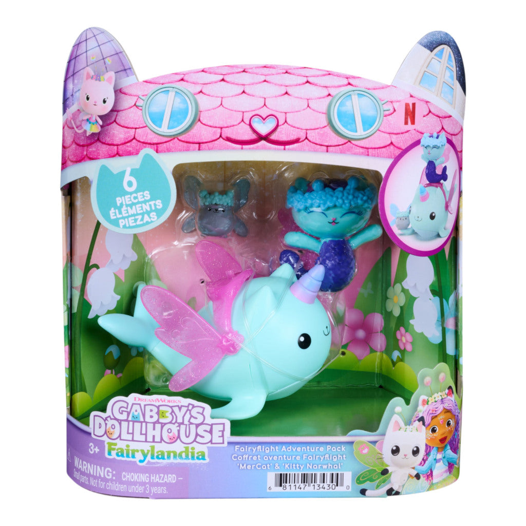 Gabby's Dollhouse Gabby'S Dollhouse Fairylandia Mercat And Narwhal