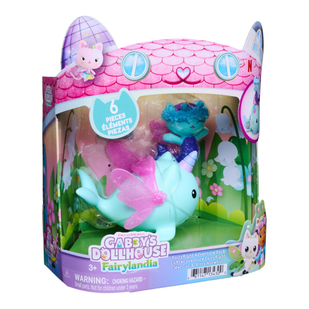 Gabby's Dollhouse Gabby'S Dollhouse Fairylandia Mercat And Narwhal