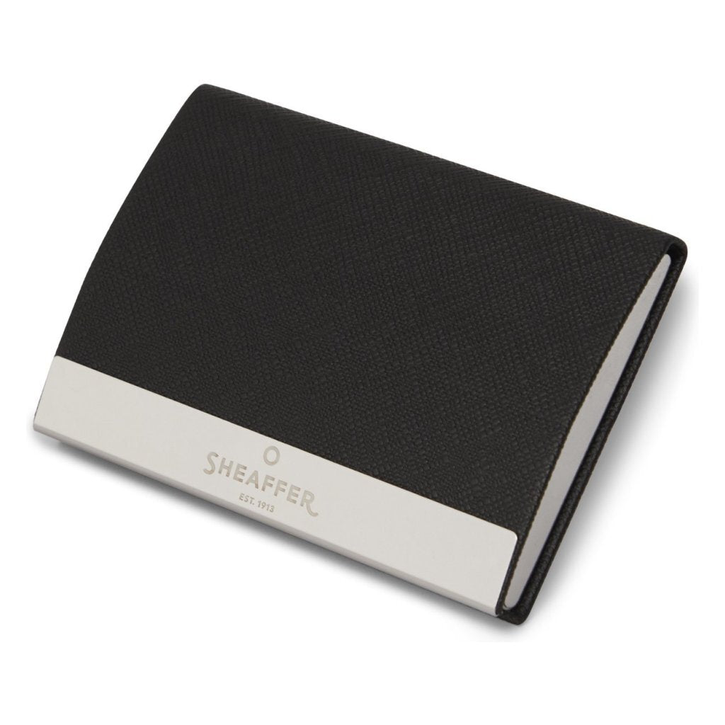 Sheaffer Sf-G2930651-3 Balpen 100 M Giftset Brushed Chrome Nickel Plated + Visitekaarthouder