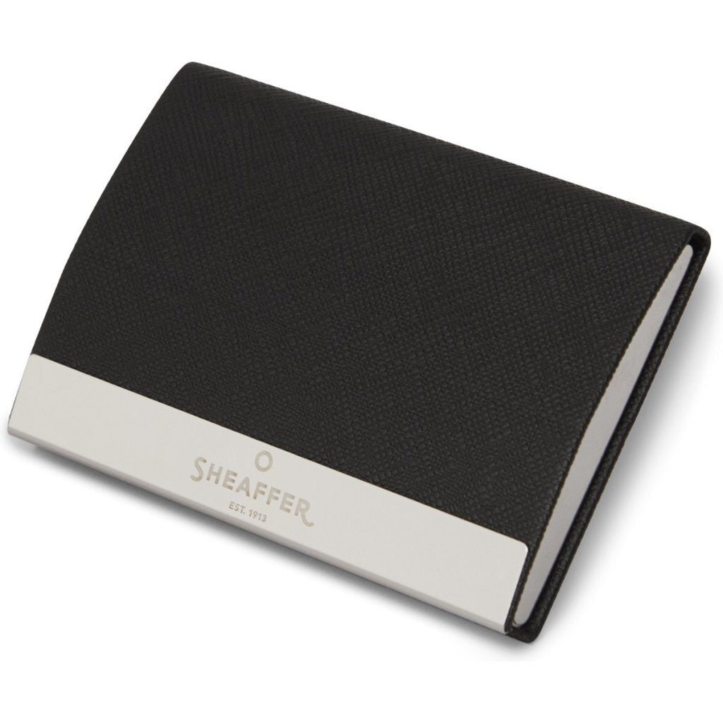 Sheaffer Sf-G2931451-3 Balpen 300 M Giftset Glossy Black Chrome Plated + Visitekaarthouder