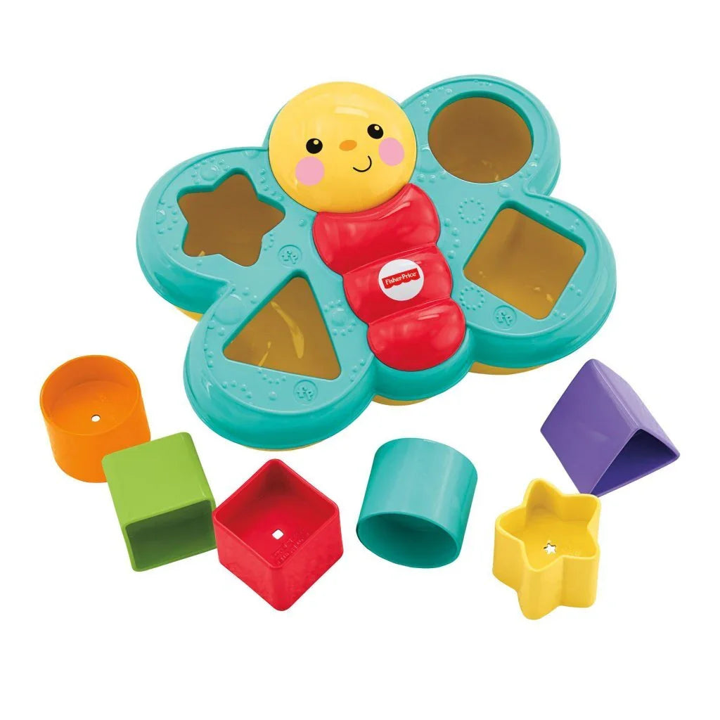 Fisher Price Vlinder Vormensorteerder + 6 Blokjes