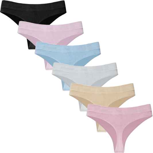 Gaubert Naadloze Bamboe String Slips - 6-Pack