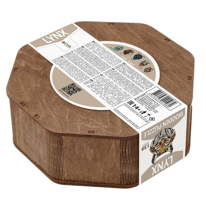 Eco Wood Art (Ewa) Houten Legpuzzel Lynx, 1089, 35X28X0.5Cm Wooden Box