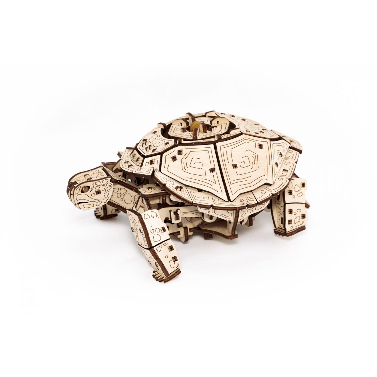 Eco Wood Art (Ewa) 3D Mechanische Puzzel Schildpad/ Turtle, 976, 22,3X16,5X11,6Cm