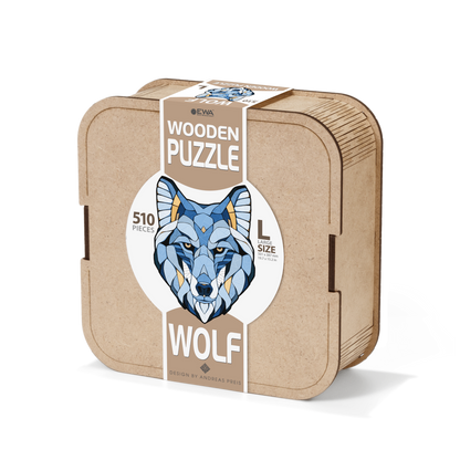 Eco Wood Art (Ewa) Houten Legpuzzel Wolf, Size L, 3502, 50,1X38,7X0,4Cm