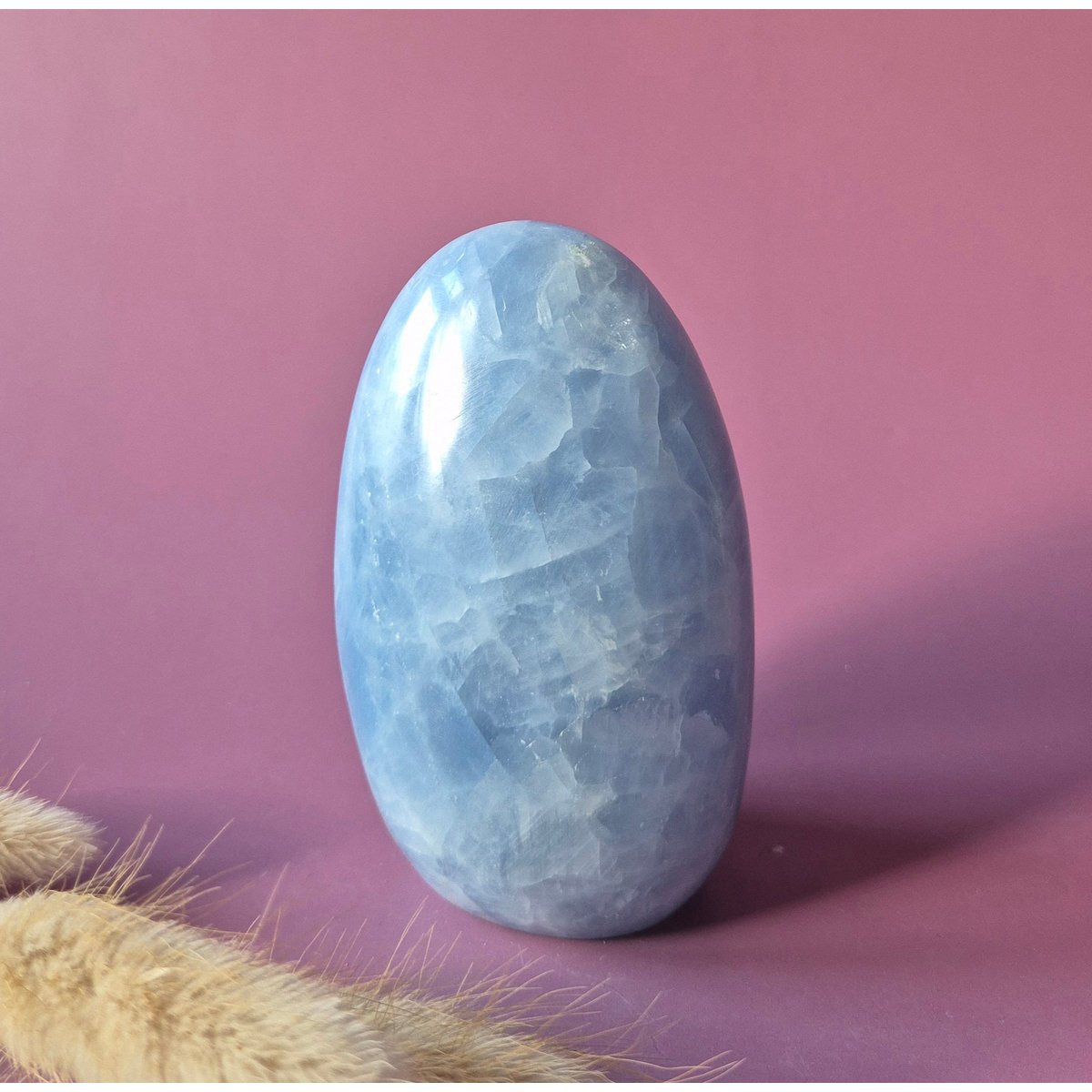 Edelsteen Celestien Freeform – Zachtblauwe Ruststeen