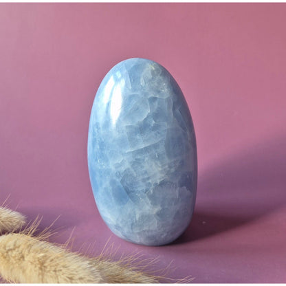 Edelsteen Celestien Freeform – Zachtblauwe Ruststeen