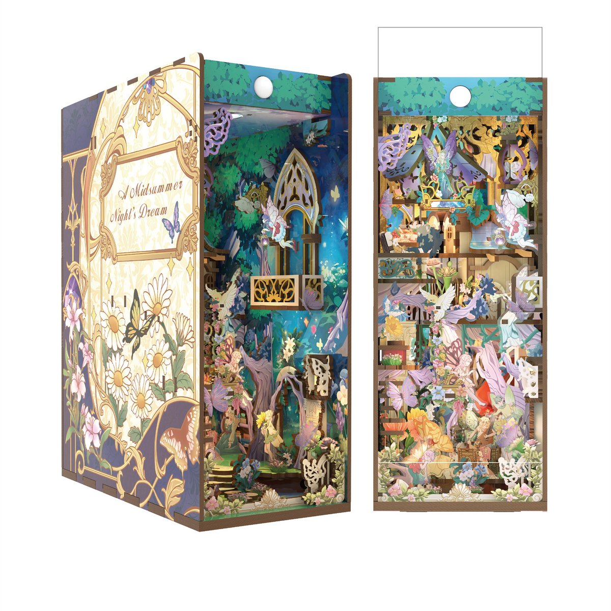 Tonecheer, Diy Book Nook, A Midsummer Night's Dream Inclusief Dust-Cover, Tq130, 24,5X18X10Cm