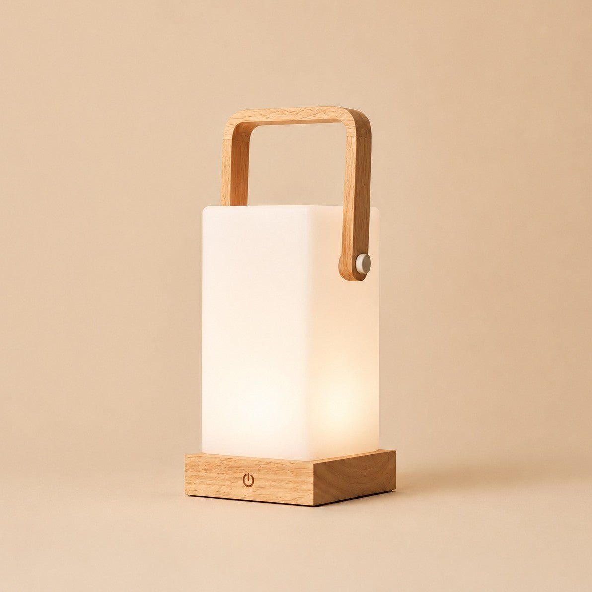Harper Lichtbruine Houten Oplaadbare Lamp