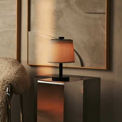 Rover Zwarte Houten Oplaadbare Lamp