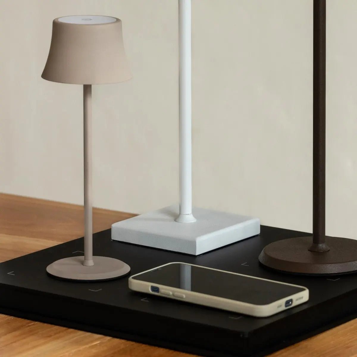 Vondel Mini Shadow Grey Rechargeable Lamp